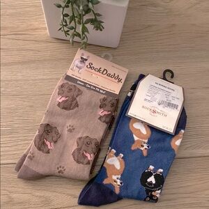 Dog Print Socks Set